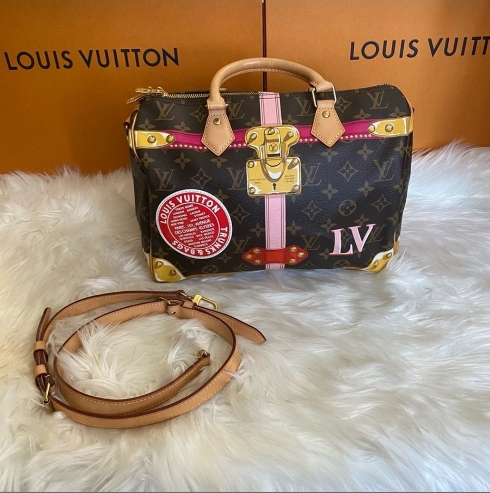 ✨️👜✨️STUNNING  VINTAGE Louis Vuitton Brown Monogram  Speedy 30 AUTHENTIC🏷 - Picture 10 of 16